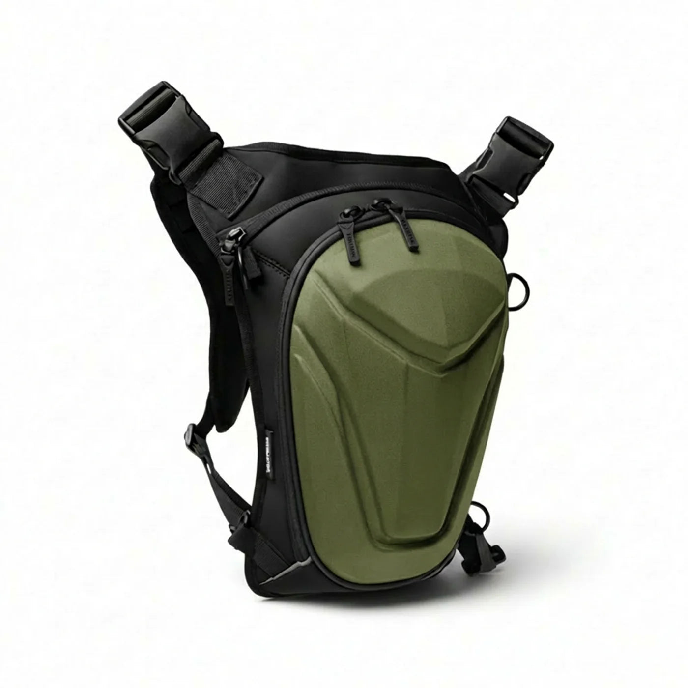 66BHP x Vantora ARC 4-in-1 Thigh Bag Olive Green Motorcycle Touring Utility Leg Bag