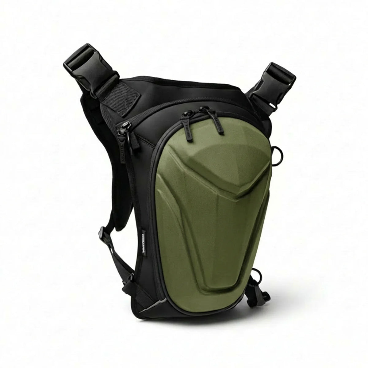 66BHP x Vantora ARC 4-in-1 Thigh Bag Olive Green Motorcycle Touring Utility Leg Bag