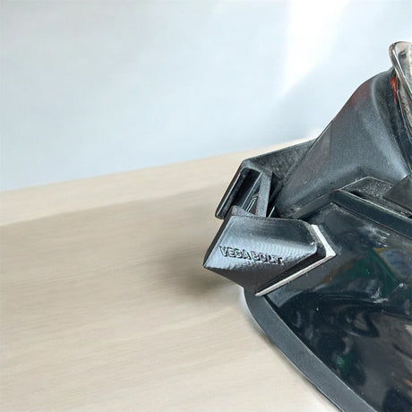 Vega Bolt helmet chin mount installed for GoPro motorcycle POV recording
