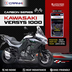 CRANK1 CFB471 carbon rear brake pads for Kawasaki Versys 1000 2015-2018