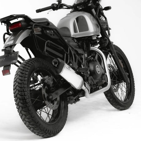 Red Rooster Vertex Polish Exhaust for Royal Enfield Himalayan and Scram 411 performance exhaust upgrade