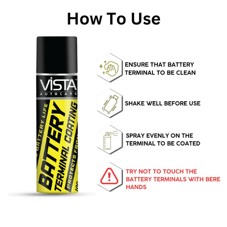 Vista Auto Battery Terminal Protector Spray 150ml anti-corrosion coating

