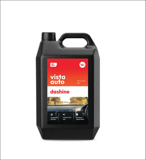 Vista Auto Care Dashine 5L non-greasy dashboard polish for car interiors

