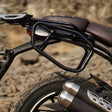 Auto Engina Saddle Stay for Triumph Scrambler 400X in black for soft saddle bags and motorcycle luggage support