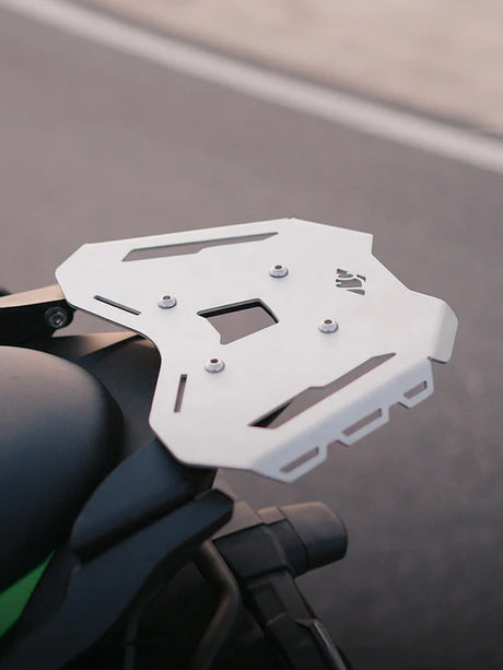 Legundary Custom Haulier Rear Carrier Silver for Kawasaki Versys 650 Aluminium Lightweight Luggage Rack