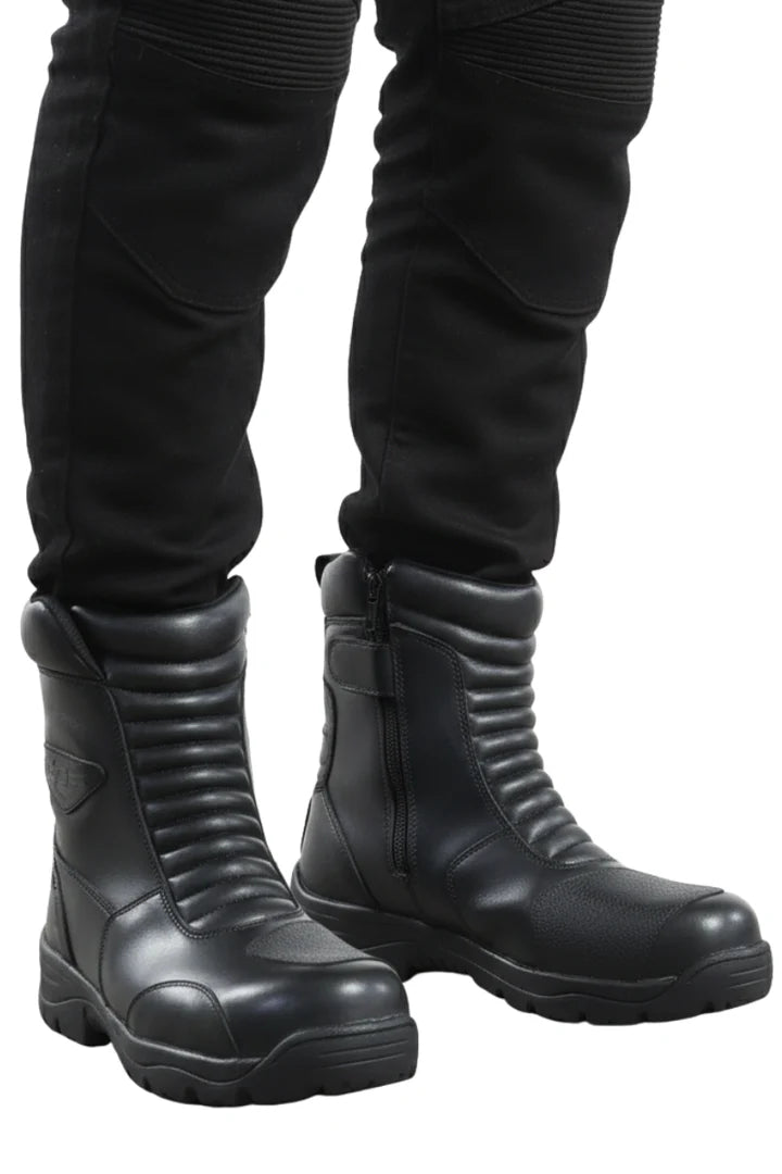 Lone Ranger Wanderer Leather Long Touring Motorcycle Riding Boots