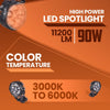 LGP DK660 90W 11200LM LED spotlight pair for motorcycle

