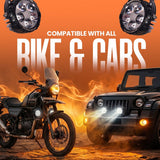 LGP DK-550 Pro 90W LED spotlight pair for bike and car

