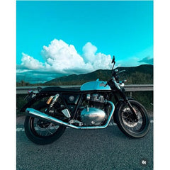 Way2Speed Phantom Performance Exhaust (Glossy Finish) for Royal Enfield Interceptor 650 / Continental GT 650 – SS316 Free Flow Silencer