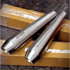 Way2Speed Phantom Performance Exhaust (Glossy Finish) for Royal Enfield Interceptor 650 / Continental GT 650 – SS316 Free Flow Silencer
