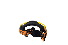 100% The Motocross & Mountain Biking  MX Goggle –YELLOW BLACK ORANGE TINTED