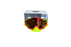 100% Goggles Full red green white tint - 1 YEAR WARRANTY