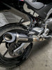 Barrel Outlaw 2.0 full system exhaust for Aprilia RS457 with header pipe side exit and underbelly stainless steel exhaust