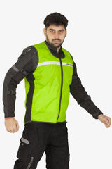 Lone Ranger Marshal High Visibility Reflective Motorcycle Riding Safety Jacket