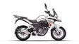 Barrel Rogue V2 stainless steel slip-on exhaust with link pipe for Benelli TRK 251 adventure motorcycle