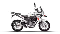 Barrel Rogue V2 stainless steel slip-on exhaust with link pipe for Benelli TRK 251 adventure motorcycle