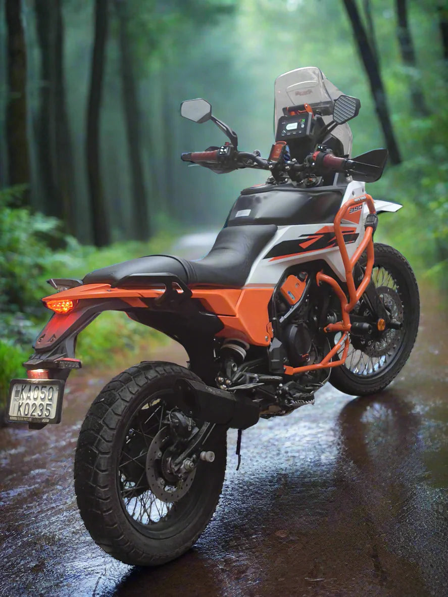Barrel Rogue 2.0 stainless steel slip-on exhaust with link pipe for KTM Adventure 390 2025
