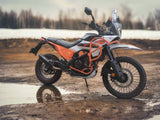 Barrel Rogue 2.0 stainless steel slip-on exhaust with link pipe for KTM Adventure 390 2025