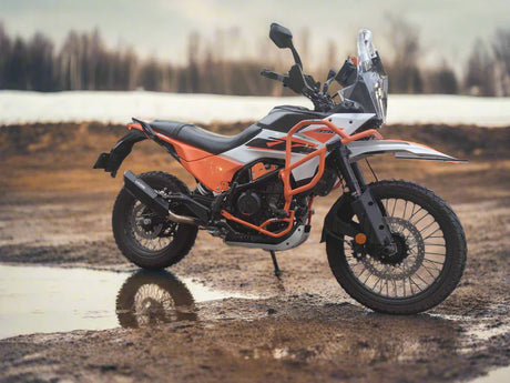 Barrel Rogue 2.0 stainless steel slip-on exhaust with link pipe for KTM Adventure 390 2025