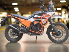 Barrel Rogue 2.0 stainless steel slip-on exhaust with link pipe for KTM Adventure 390 2025