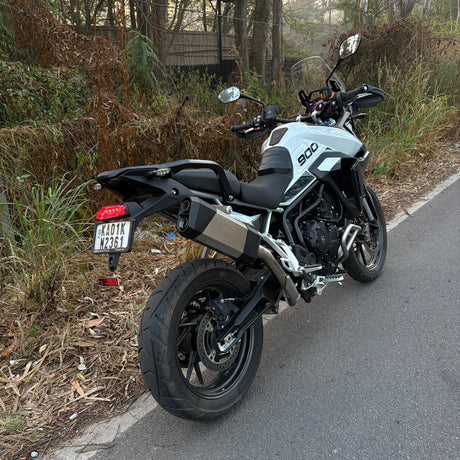 Barrel Storm stainless steel slip-on exhaust for Triumph Tiger 900 GT 2025 adventure motorcycle