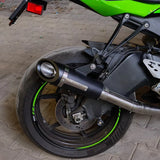 Barrel Outlaw 2.0 stainless steel slip-on exhaust with mid pipe for Kawasaki ZX6R 2025 sportbike
