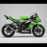 Barrel Outlaw 2.0 stainless steel slip-on exhaust with mid pipe for Kawasaki ZX6R 2025 sportbike