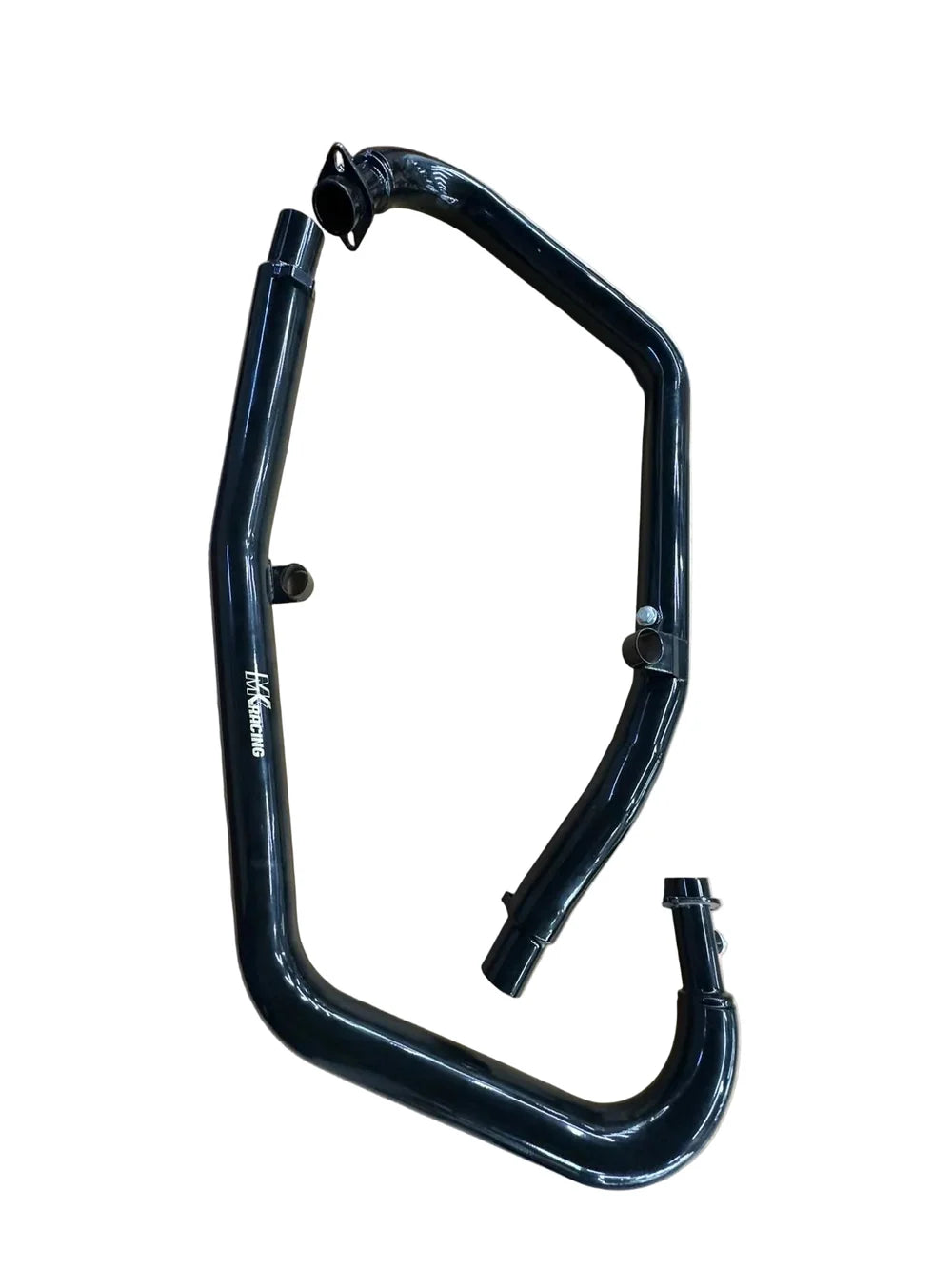 MK Racing gloss black stainless steel header pipes for Royal Enfield Continental GT 650