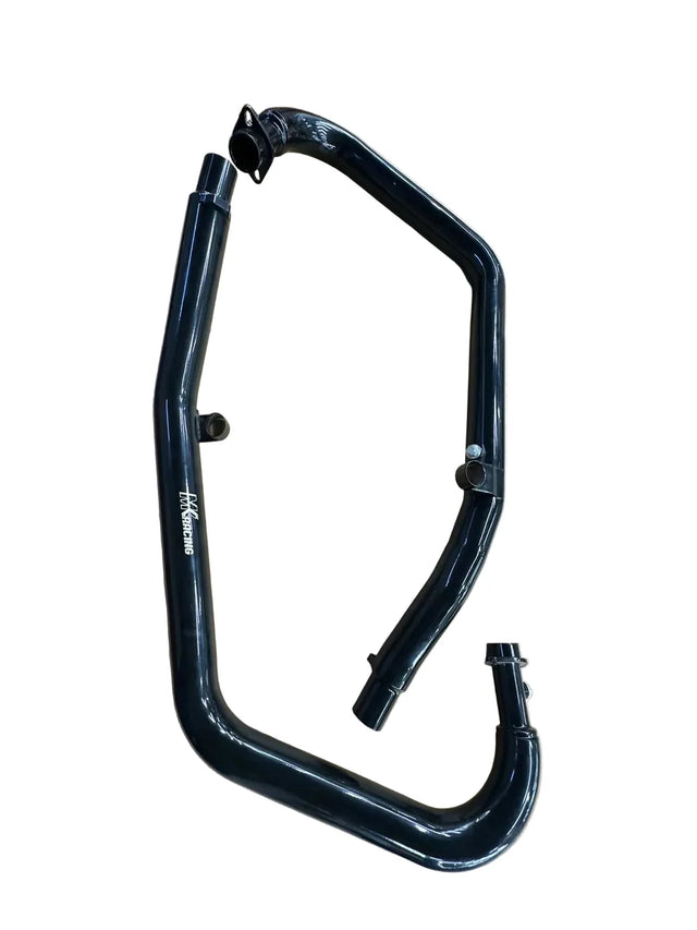 MK Racing gloss black stainless steel header pipes for Royal Enfield Continental GT 650