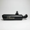 MK Racing matte black short can exhaust silencer for Harley-Davidson X440 and Hero Mavrick 400
