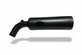 MK Racing matte black short can exhaust silencer for Harley-Davidson X440 and Hero Mavrick 400