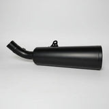 MK Racing matte black short can exhaust silencer for Harley-Davidson X440 and Hero Mavrick 400