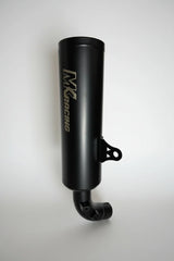 MK Racing matte black short can exhaust silencer for Harley-Davidson X440 and Hero Mavrick 400