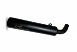 MK Racing matte black long can exhaust silencer for Harley-Davidson X440 and Hero Mavrick 400