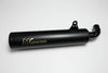 MK Racing matte black long can exhaust silencer for Harley-Davidson X440 and Hero Mavrick 400