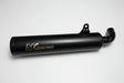 MK Racing matte black long can exhaust silencer for Harley-Davidson X440 and Hero Mavrick 400