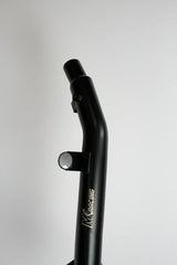 MK Racing matte black steel bend header pipe for Royal Enfield Hunter 350