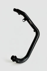 MK Racing matte black steel bend header pipe for Royal Enfield Hunter 350
