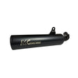 MK Racing matte black mid can slip-on exhaust silencer for Harley-Davidson X440