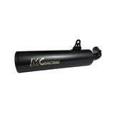 MK Racing matte black mid can slip-on exhaust silencer for Harley-Davidson X440