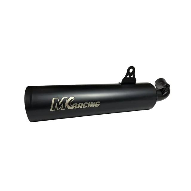 MK Racing matte black mid can slip-on exhaust silencer for Harley-Davidson X440