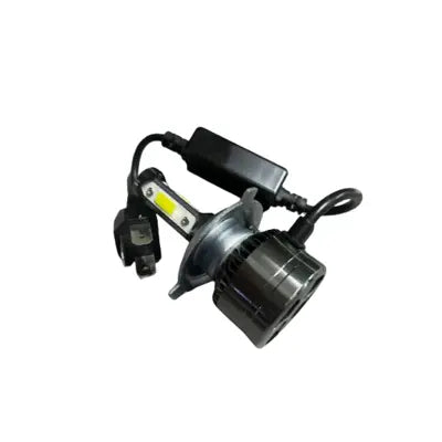 LGP AC/DC 12V to 80V H4 LED Headlight Bulb with Cooling Fan Head Light Kit (50W White)- UNIVERSAL Only for Bike