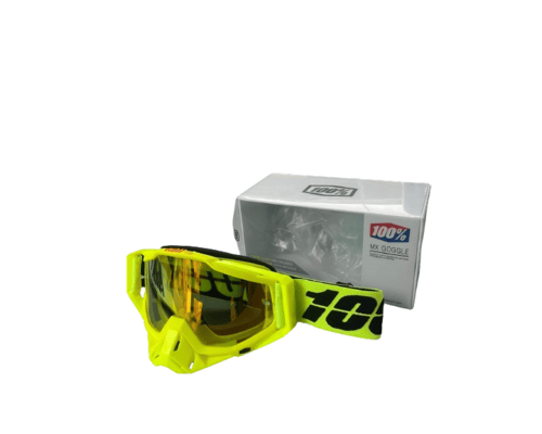 100% Goggles Full neon black plain tint - 1 YEAR WARRANTY