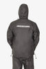 Lone Ranger Black Waterproof Motorcycle Rain Suit Jacket and Pants Set with Reflective Strips