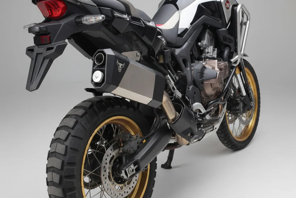 Barrel Storm stainless steel slip-on exhaust for Honda Africa Twin 1000 2018 motorcycle