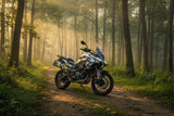 Barrel Storm stainless steel slip-on exhaust with link pipe for Benelli TRK 502X adventure motorcycle