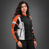 Lone Ranger Women Addon Pro motorcycle riding jacket in rust front view


