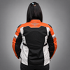 Lone Ranger Women Addon Pro motorcycle riding jacket in rust front view

