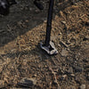 Auto Engina Side Stand Extender for Triumph Scrambler 400X in black with aluminium and stainless steel construction