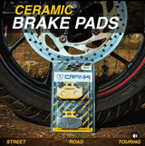 CRANK1 Ceramic Rear Brake Pads for Hero Xpulse 200 4V Rally